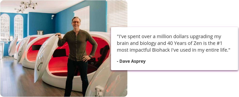 Dave Asprey standing in front of Pods
